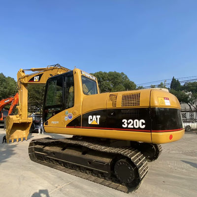 10T CAT320C آلات البناء المستعملة اليد الثانية الزاحف حفرة اليرقة 110kw