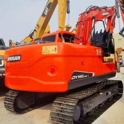 مستخدم Doosan DH140 12 طن Crawler Excavator Old Earth Moving Machinery