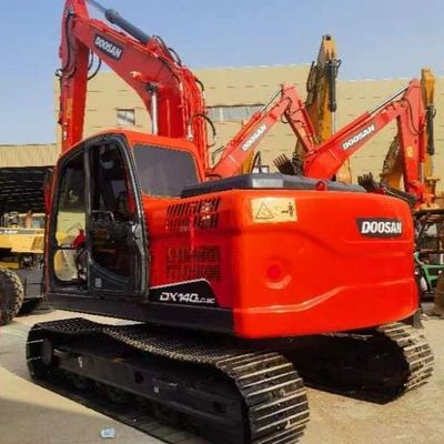 مستخدم Doosan DH140 12 طن Crawler Excavator Old Earth Moving Machinery