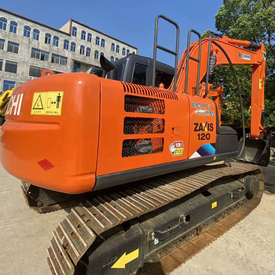 حفرة هيتاشي ZX120 مستعملة نوع الزحف حفرة يدوية 12 طن