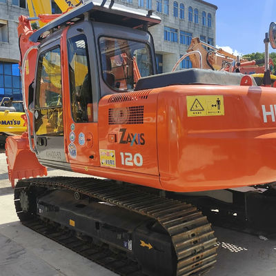حفرة هيتاشي ZX120 مستعملة نوع الزحف حفرة يدوية 12 طن