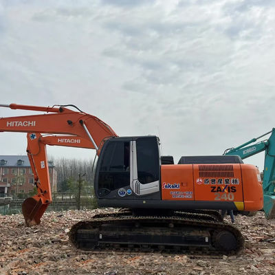 حفرة هيتاتشي ZX240 المستخدمة الحفرة الهيدروليكية المتنقلة يد ثانية حفرة 23.5 طن