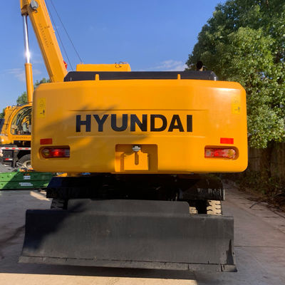 حفرة عجلات HYUNDAI 210W-7 القديمة ، معدات البناء المستعملة 124 كيلوواط للعمل في المناجم