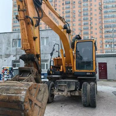 هيونداي 150w حفرة عجلة مستعملة عبء ثقيل معدات نقل الأرض من يد ثانية