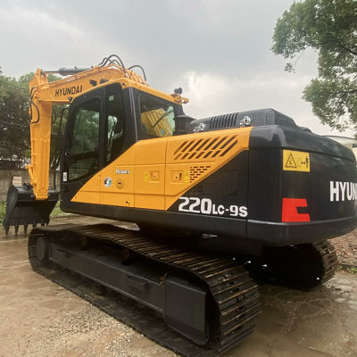 الحفارة القديمة للإنشاءات هيونداي 220lc-9s الصفراء الحفارة المستخدمة