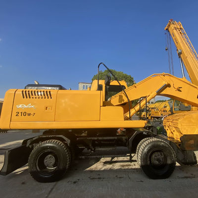 حفرة هيونداي مستعملة 210w-7 آلات البناء مع مسارات مضادة للطحن