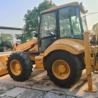 74.6kW JCB 4CX محمول مستعمل أصفر 4378kg رفع يد ثانية محمول الحفرة العجلة تتحرك