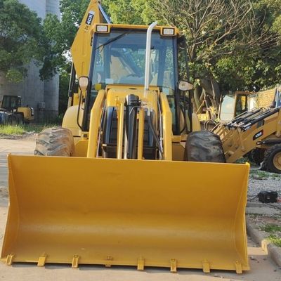 74.6kW JCB 4CX محمول مستعمل أصفر 4378kg رفع يد ثانية محمول الحفرة العجلة تتحرك
