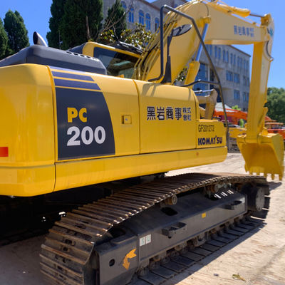 كوماتسو PC200 الحفرة المستخدمة معدات البناء اليد الثانية تبريد المياه