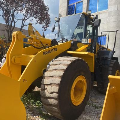 أعمال البناء مستخدمة كوماتسو WA470 شاحن 204kW التبريد بالماء شاحنات اليد الثانية