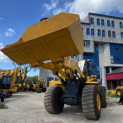 أعمال البناء مستخدمة كوماتسو WA470 شاحن 204kW التبريد بالماء شاحنات اليد الثانية