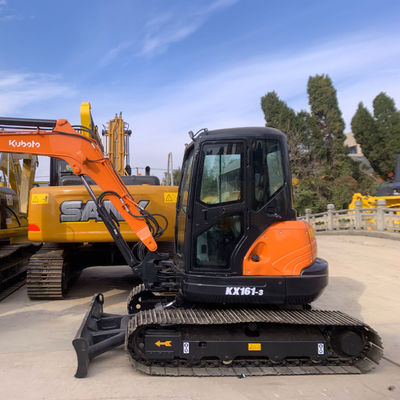حفرة بناء صغيرة مستعملة KUBOTA KX161 الحفرة الهيدروليكية المتنقلة يد ثانية