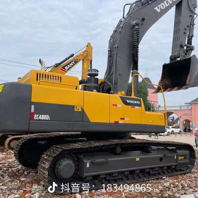 معدات الحفر الهيدروليكية المستخدمة VOLVO EC480 كفاءة الوقود للهدم