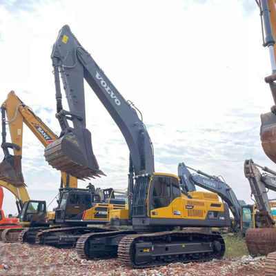 معدات الحفر الهيدروليكية المستخدمة VOLVO EC480 كفاءة الوقود للهدم