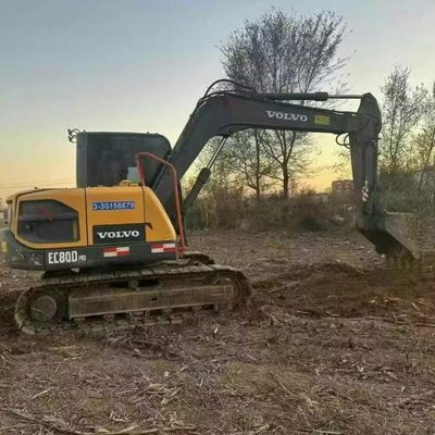 فولفو 80D مستعمل حفرة الحفرة الصغيرة 42kw 2100rpm لبناء الطرق