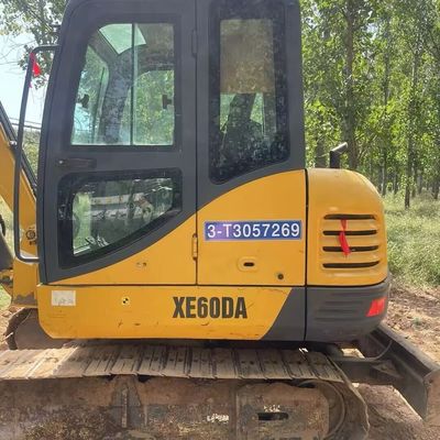 أصفر مستخدم XCMG حفر الحفر الحفرة Xcmg 60DA صغيرة الزحف حفرة آلة