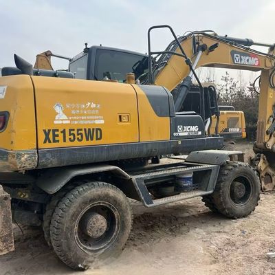 الحفرة الثقيلة 93 كيلوواط عجلة مستعملة حفرة XCMG150 الحفرة الزحفية