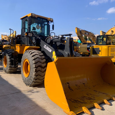 5 طن Xcmg ZL50GN المستخدمة محمولة الأمامية الآلات الثقيلة لنقل الطوب