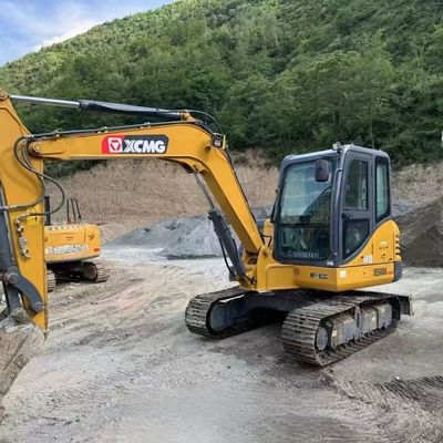 محرك الديزل المستخدم الحفرة المصغرة حفرة XCMG XE60DA الحفرة الزحفية الهيدروليكية