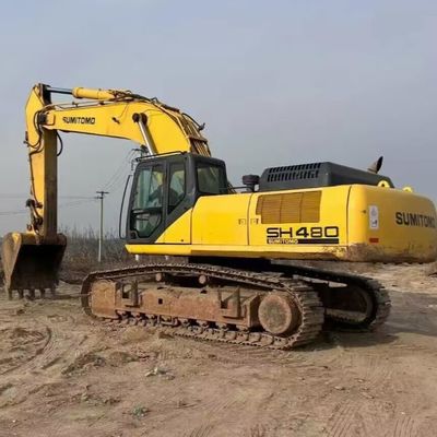 معدات البناء المستعملة الحفرة الكبيرة SUMITOMO SH480 للتعامل مع المواد