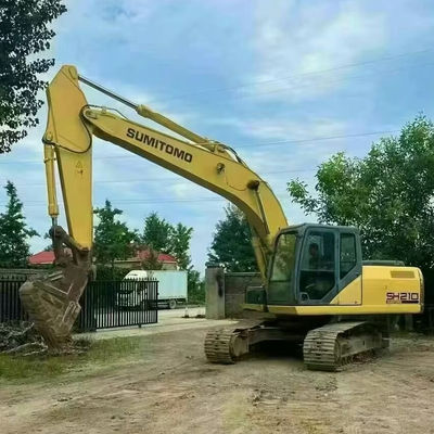 SUMITOMO 210 معدات بناء مستعملة محفر قديم كفء الوقود للطرق
