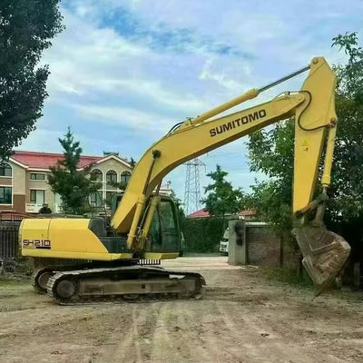 SUMITOMO 210 معدات بناء مستعملة محفر قديم كفء الوقود للطرق